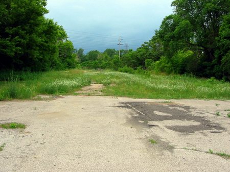 South Dort Drive-In Theatre - Driveway - Photo From Water Winter Wonderland (newer photo)